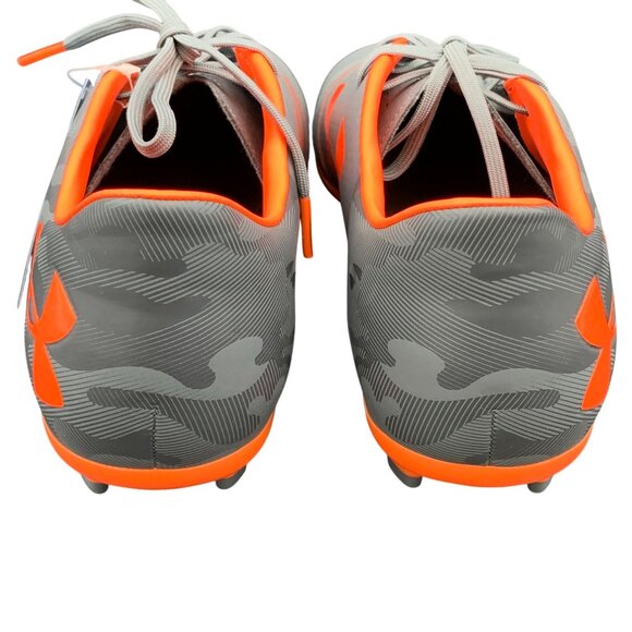 Under Armour Spotlight DL FG Soccer Cleat Shoes Mens Color Grey Orange Size 11 - Picture 8 of 14